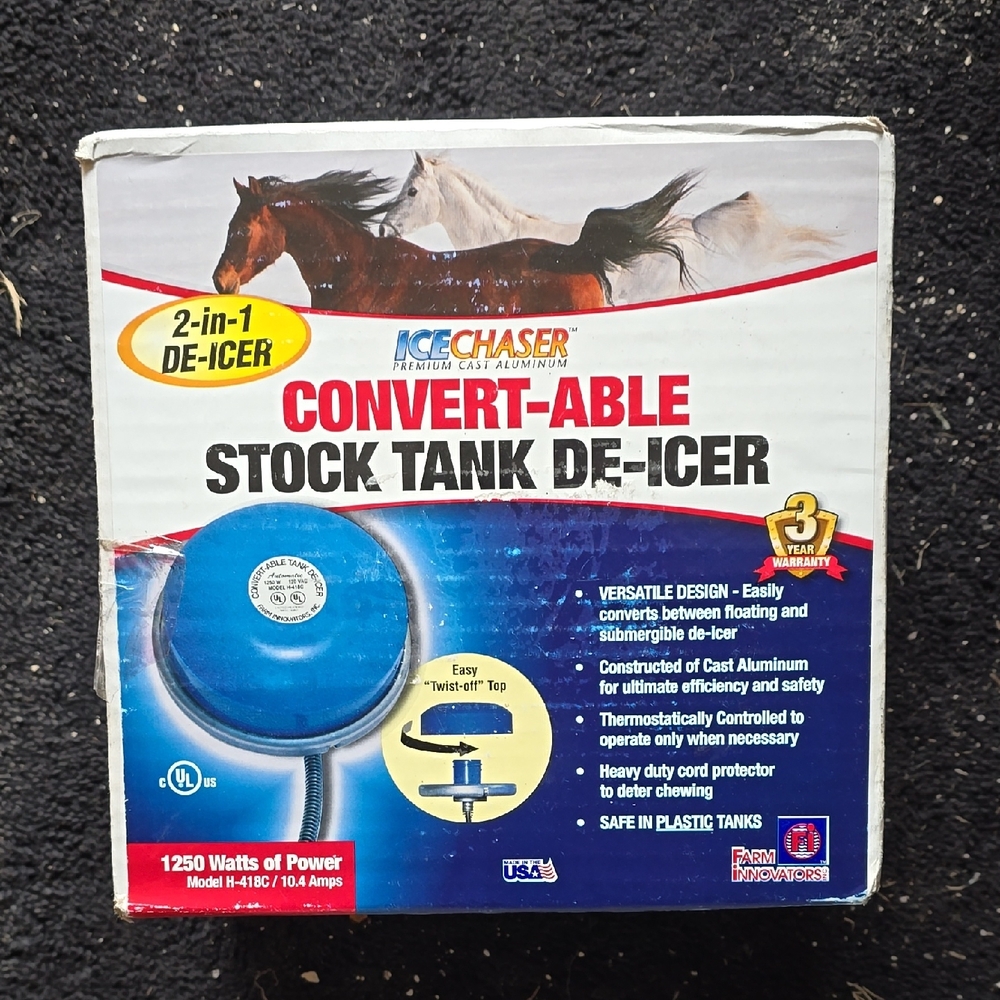 Farm INNOVATORS 1250 Watt STOCK Tank De-icer